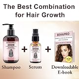 BEHAPRO Natural Rosemary Oil Hair Growth Serum and Sulphate Free Shampoo Set view 2