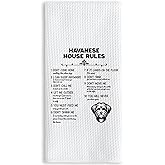 TNUW Funny Kitchen Towels 16X24In - Havanese Dog Gifts, Hand Tea Dish Towels for Kitchen & Bathroom Decor