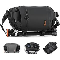 TARION Compact Camera Bag Sling: 5L DSLR Shoulder Bag with Tripod Holder Crossby Hand-Carry Bag Camera Case Portable for Cano