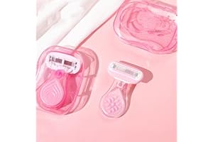 Portable Mini Women's Hair Trimmer - Travel-Friendly and Safe Design with Protective Case