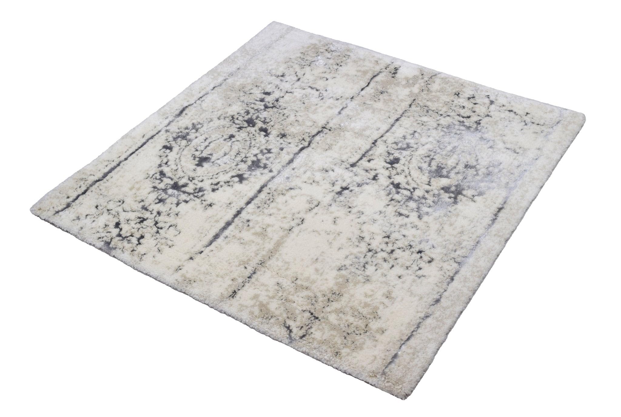 Kleine Wolke "Caracas Bath Mat, Silver-Grey, 60 x 60 cm