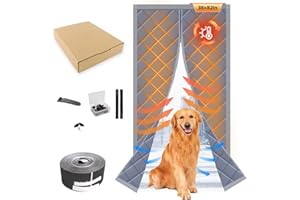 ZEIWEO Magnetic Thermal Insulated Door Curtain Fits Door Size 36" X 80" Insulated Door Cover Blanket Insulation Cover Oxford Cloth Thicken Cotton to Keep House Warm as Temporary Door to Soundproof