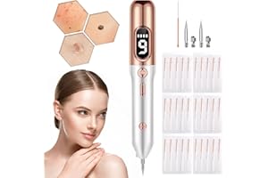 Skin Tag Remover - Portable Plasma Removal Pen with House Usage, Mole Removal Kit, Wart and Skin Tag for Girls and Women (F)