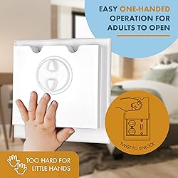 HomeStar Safety Light Switch Guard | Left Duplex