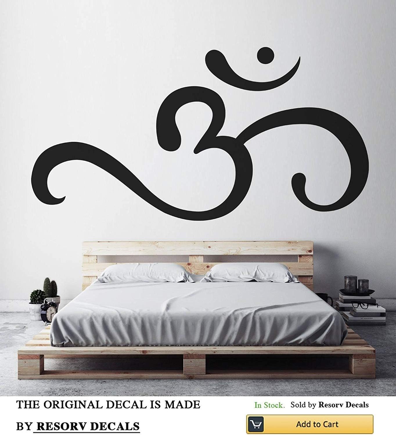 Amazon Com Om Symbol Inspirational Wall Decals Removable Decor Art Stickers For Bedroom Living Room Kitchen Buddhist Decal Sticker Home Yoga Studio Decor For Women Men Girls Spiritual Symbol W20