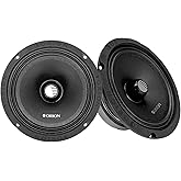 ORION Cobalt CM654 High Efficiency 6.5" Mid-Range Bullet Loudspeakers, 1000W Max Power, 250W RMS, 4 Ohm, 1.5" Voice Coil - Pro Car Audio Stereo, Midrange Speakers (Pair)
