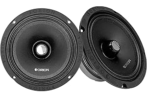 ORION Cobalt CM654 High Efficiency 6.5" Mid-Range Bullet Loudspeakers, 1000W Max Power, 250W RMS, 4 Ohm, 1.5" Voice Coil - Pro Car Audio Stereo, Midrange Speakers (Pair)