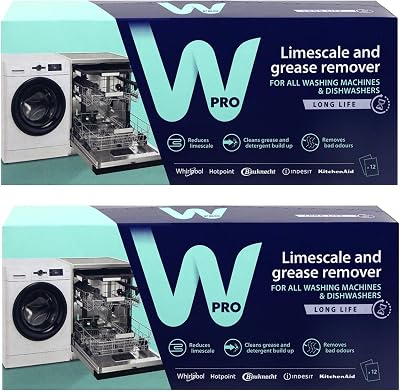 Hotpoint 3in1 Limescale Descaler & Detergent Remover 24 x 50g Sachets 2 Pack
