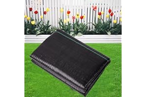 LIUJIAYI 2.4oz-3FTx50FT Weed Barrier Landscape Fabric - Durable Weed Block Gardening Ground Cover Mat, Woven Geotextile Fabric for Underlayment, Commercial Driveway Stabilization, Weed Control Cloth