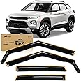 Nilight Durable in Channel Rain Guards for Chevrolet/Chevy Trailblazer 2021 2022 2023 2025 Window Deflectors,Vent Window Visors-4pcs