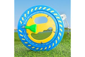 Xida Kite String Reel Winder for Adults, 7.1 inch Dia Kite Flying String Reel Spool with 1000FT High Strength Line and Connector for Smooth and Tangle-Free Flying Experience