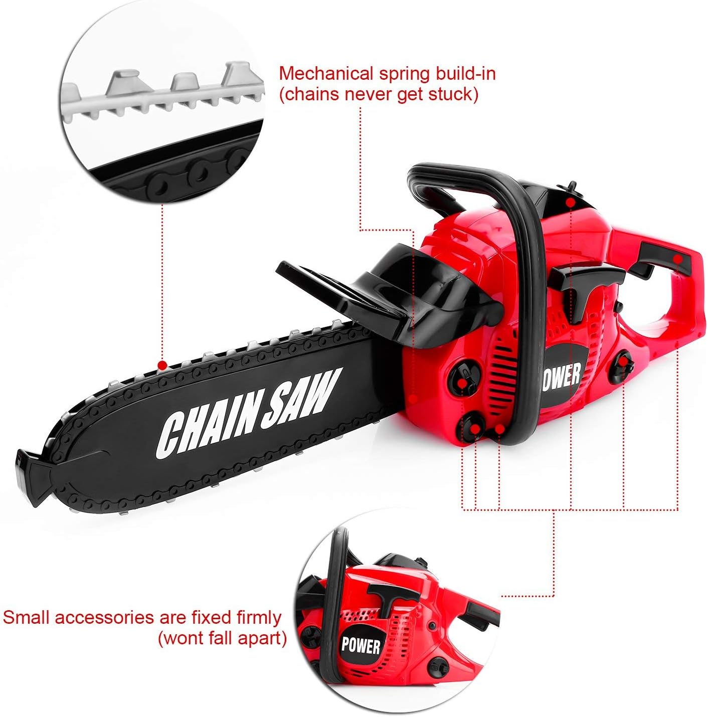 Toy Chainsaw Kids Power Construction Tool - Image 3