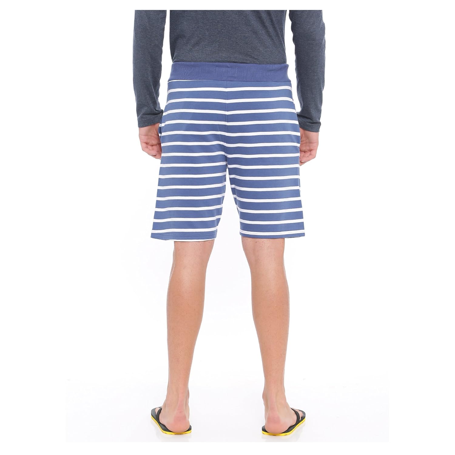 toj cotton premium striped cotton shorts for men (pack of 1)