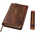 Personalized Leather cover for bible KJV, Custom leather holy bible book case cover christian gifts for men women (Standard Cover Size, No Pen Sleeve)