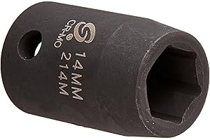 Sunex 214m 1/2-Inch Drive 14-mm Impact Socket