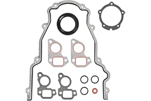 ARMKER LS Timing Cover Gasket Set & Water Pump Gaskets Fits 4.8 5.3 5.7 6.0 6.2L LS Gen III IV V Engine - LS1 LS6 LS2 LS3 LQ4 LQ9 LR4 LM7 L59 L76 L77 LY6 L96 Replace# TCS45993 TCS10448 12633904