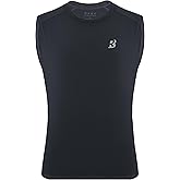 Roadbox Boys Sleeveless Compression Shirts, Youth Quick-Dry Football Undershirt, Athletic Tank Tops for Basketball Sports