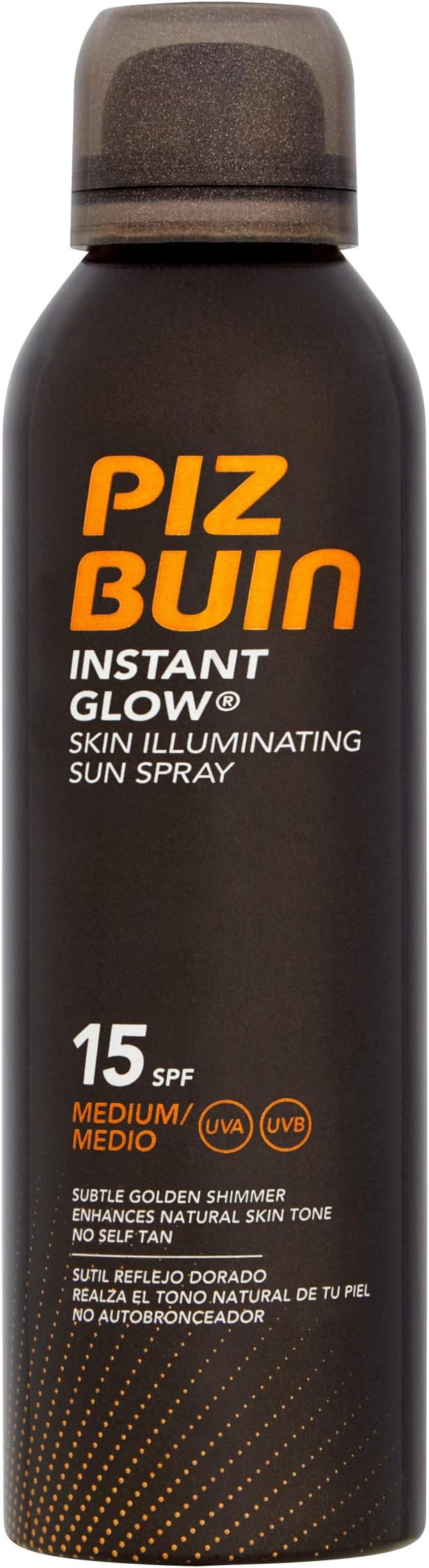 Piz Buin Instant Glow SPF 15 150ml Sun Protection Shimmer Spray