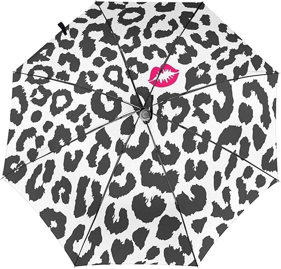 Amazon Co Jp レオパード 唇柄 面白い 黒い 傘 折りたたみ傘 ワンタッチ 自動開閉 8本傘骨 防風雨傘 軽量 防水トラベル傘 台風対応 梅雨対策 折り畳み傘 超撥水 おりたたみ傘 晴雨兼用 メンズ レディース 服 ファッション小物