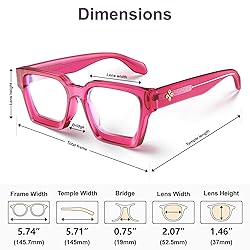 VISOONE Blue Light Blocking Glasses with TR90