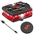 Guardian Angel Micro Series Safety Light, Beacon Device (Red Front & Red Rear) | Rechargeable, Magnetic & Hands-Free Wearable LED Light for Dog Walking, Cycling, Camping, Boating & Kayaking