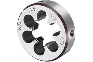 uxcell Round Threading Die M24 x 1.5 Metric Thread Right Hand Screw Cutting Fixed Dies, Alloy Tool Steel Tapping Repair Tool