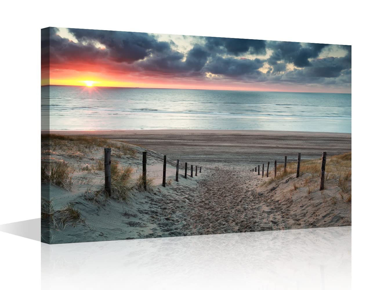1 Panel Wall Art Decor Large Canvas Print Picture Sunset Scenery Modern Painting Artwork for Office Wall Decor Home Decoration Stretched and Framed Ready to Hang 16x24inch — image 1