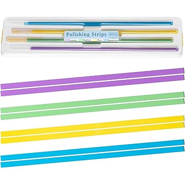 Set De 75 Bandes Abrasives Dentaires - Polissage, Finition Et Lustrage Des Dents - Pour Laboratoire Ou Orthodontie