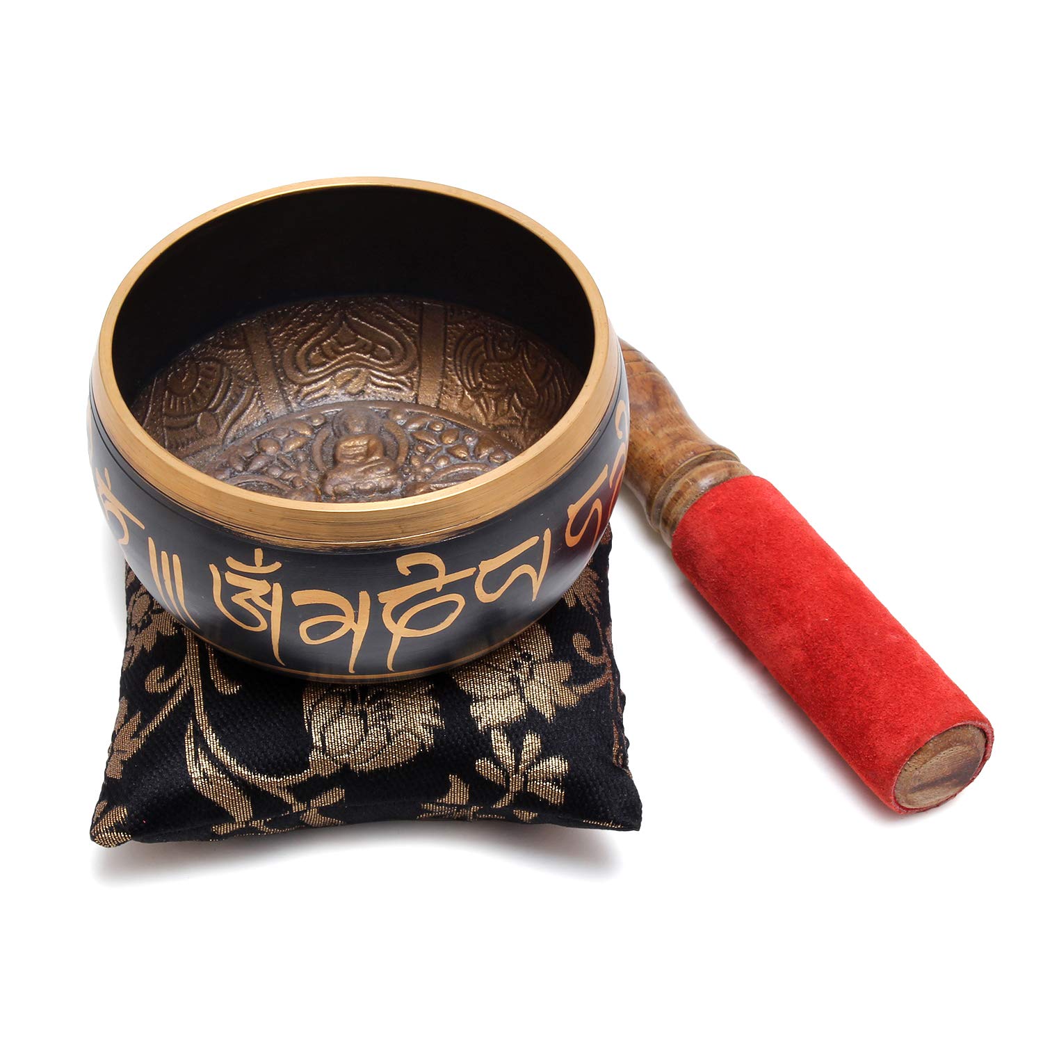 Zap Impex Beautiful gift new handmade brass 5 Buddha sound bowl Tibetan meditation Yoga sound bowls 4 inch