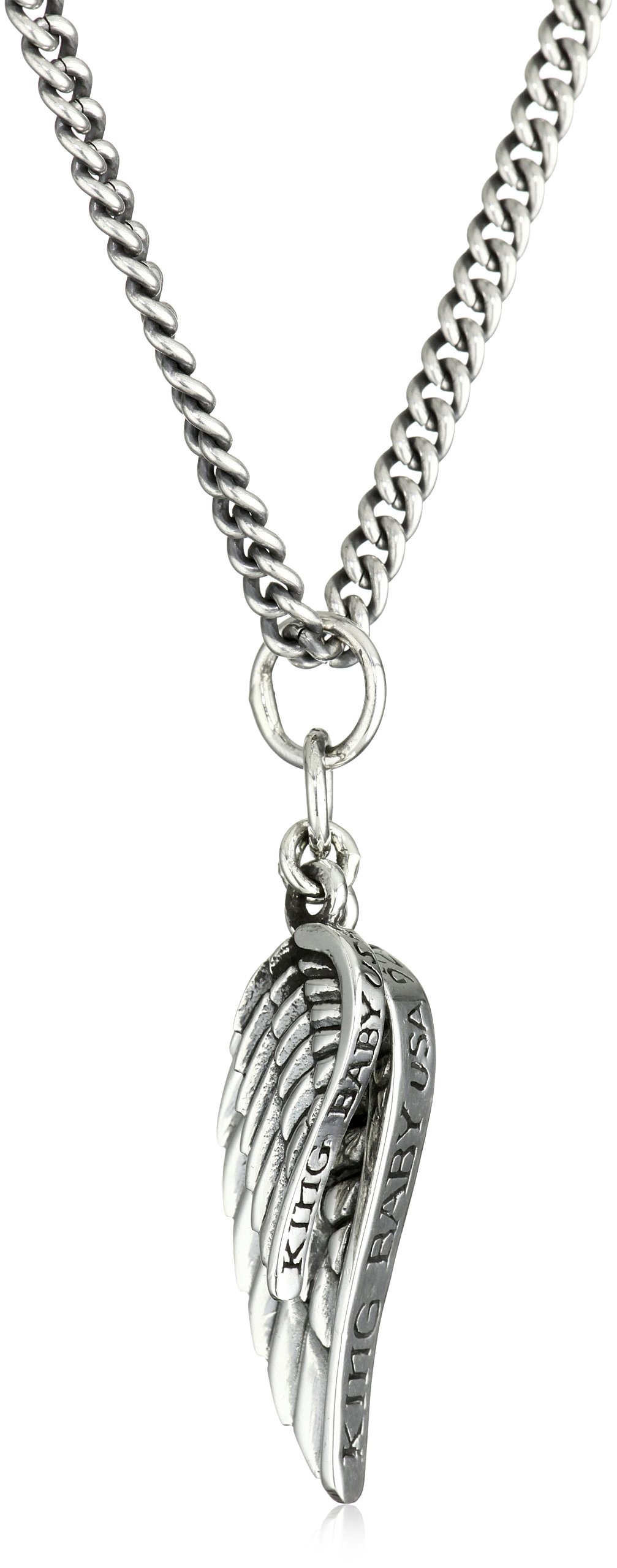 "Wing" Men's Double Wing Pendant Necklace