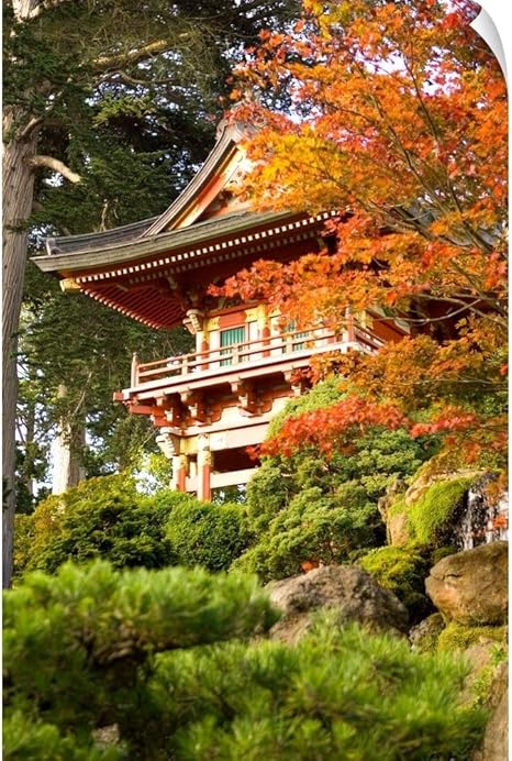 Amazon Micheleウェストモーランド壁peel壁アート印刷entitledカリフォルニア州 サンフランシスコ ゴールデンゲートパーク Japanese Tea Garden 40 X 60 14 40x60 None ウォールステッカー オンライン通販