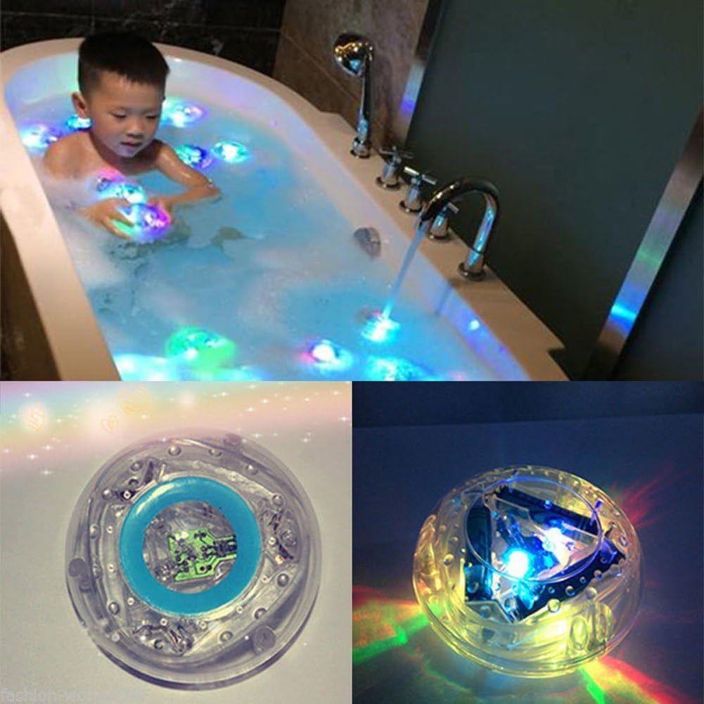 Buweiser party in the tub Children's bathtub lights floating waterproof colorful LED lights toys