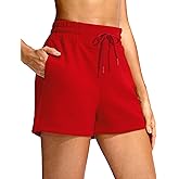 Soothfeel Women's Sweat Shorts High Waisted Drawstring 3" Athletic Workout Gym Summer Comfy Soft Lounge Casual Shorts