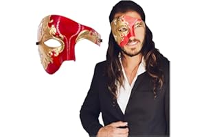 LUXURY MASK Masquerade Mask For Men Phantom Of The Opera Mask Prom Mardi Gras Haloween Venetian Half Face Mask