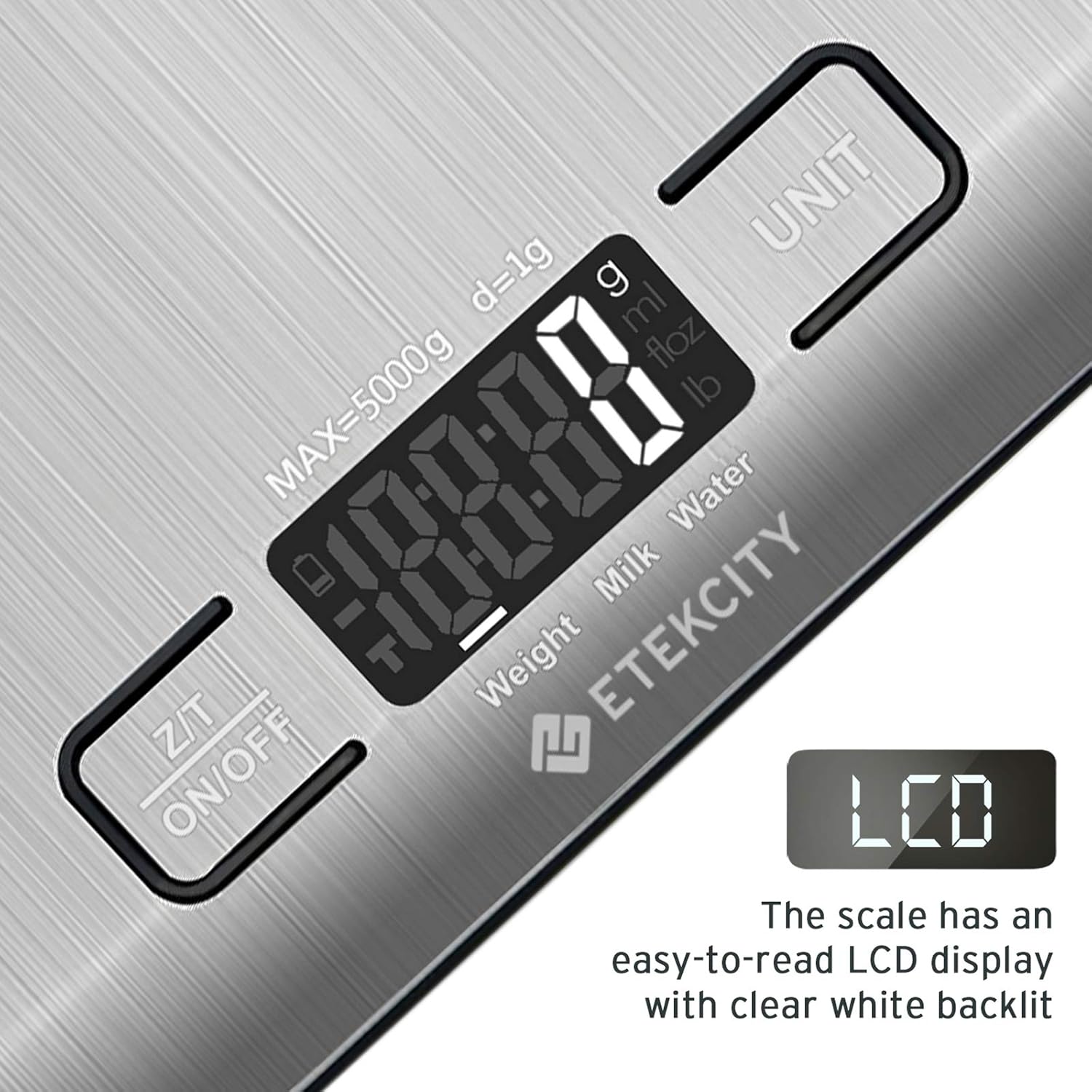 Etekcity Food Scale, Digital Kitchen Grams and Ounces for Weight Loss, Baking, Cooking, Meal Prep & Keto Diet, Small, Stainless Steel: Kitchen & Dining