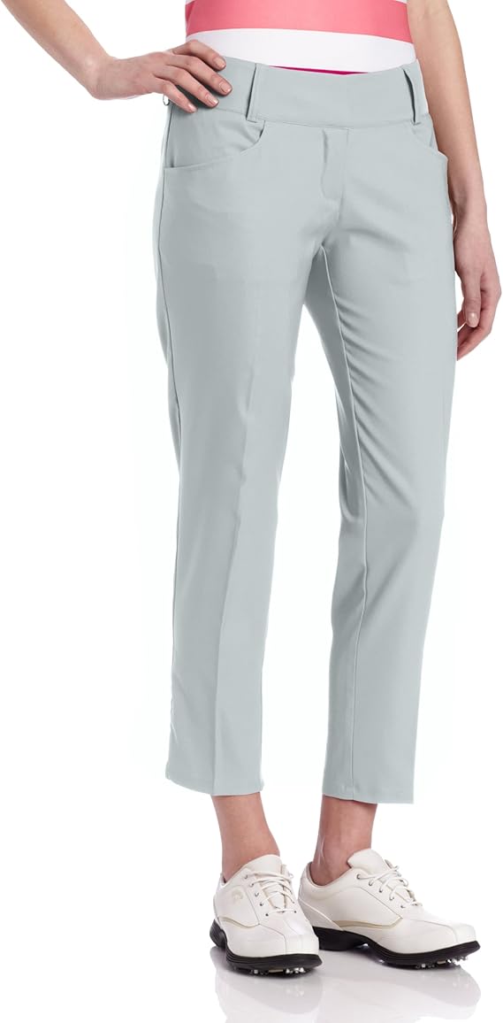 Amazon.com : adidas Golf women's Climalite Ankle Length Fashion Pant, Chrome, 0 : Athletic Pants 