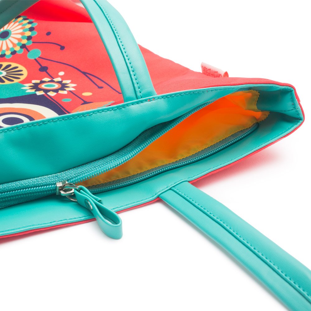 chumbak paisley owl polyester tote bag