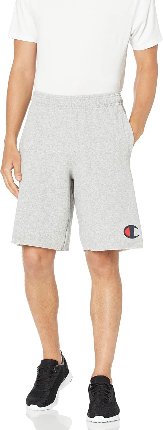 Champion Men's Graphic Powerblend Fleece Short: Clothing