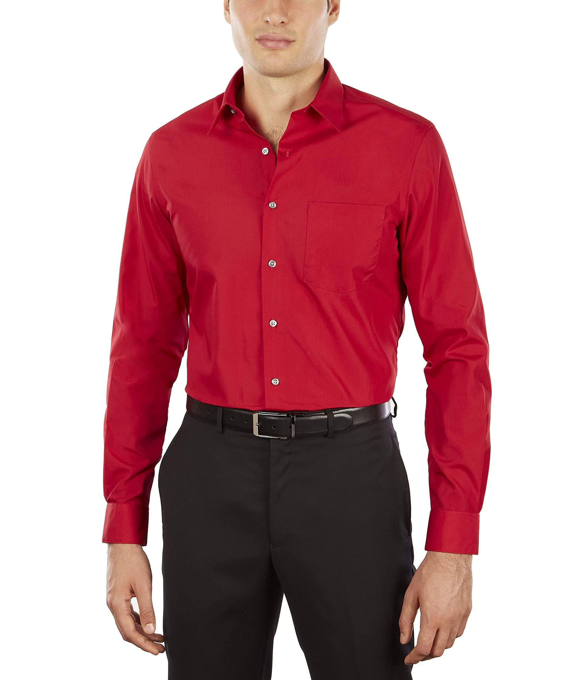 Van Heusen Men's Dress Shirt Fitted Poplin