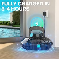 Cordless Robotic Pool Vacuum Cleaner - Powerful