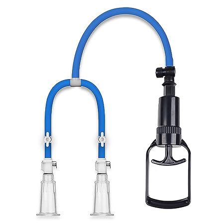 marielove Nippelsauger (Ø 18mm) mit hoher Saugkraft inkl. Schlauchsystem – abnehmbare Brustpumpe – ideal als Bondage BDSM Sex