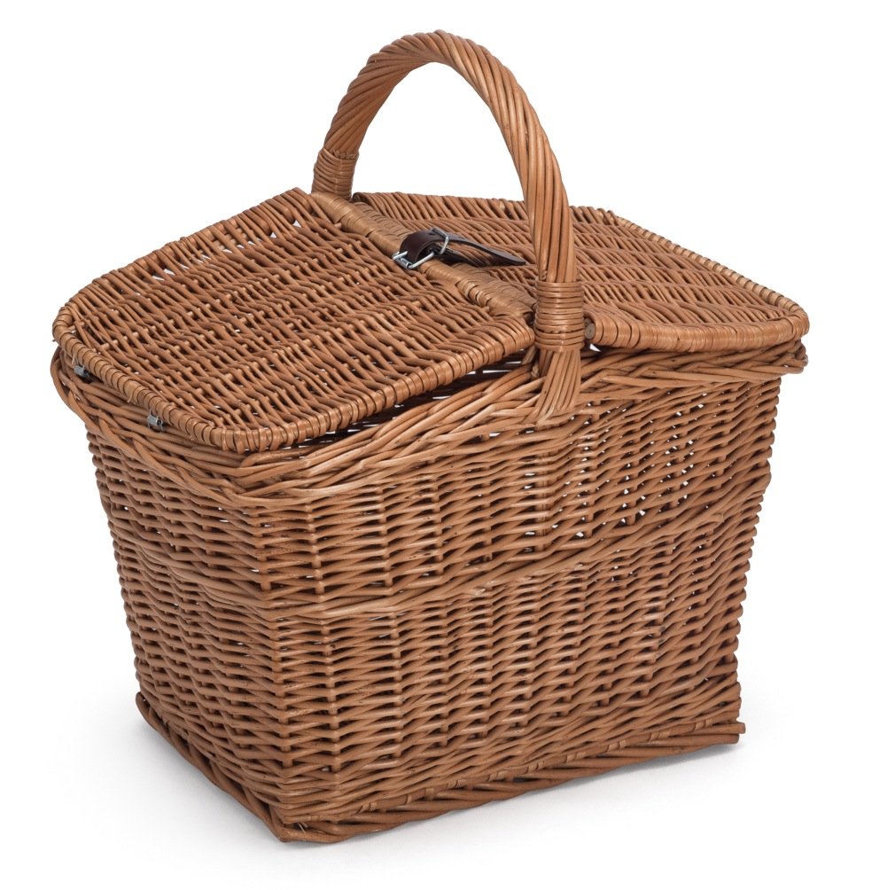 Prestige Wicker Empty Picnic Basket, Natural, 40 x 30 x 47 cm