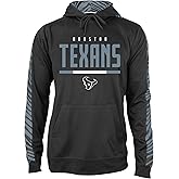 Zubaz NFL Men's Fleece Hoodie with Zebra Tonal Sleeve Panel (Small - 5X-Large)