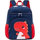 ROOK GEAR kids schoolbag with diving fabric and breathable pads - lightweight reflective backpack for boys and girls (red, Small)