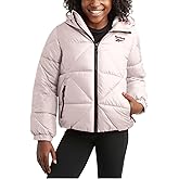 Reebok Girls Winter Coat - Heavyweight Quilted Sherpa Fur Lined Cropped Parka Puffer Jacket - Warm Winter Coats for Girls