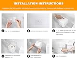 Colist White Self Adhesive Toilet Roll Holder Wall Mounted No Drilling view 8