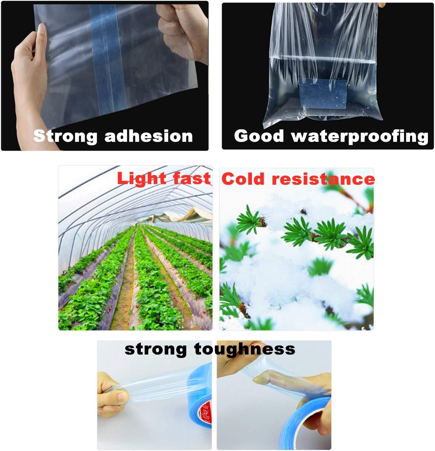 Greenhouse Repair Tape, Waterproof Anti-Oxidation High Strength Durable Tape for Outdoor Greenhouses Damage Repair Raincoat - Image 5