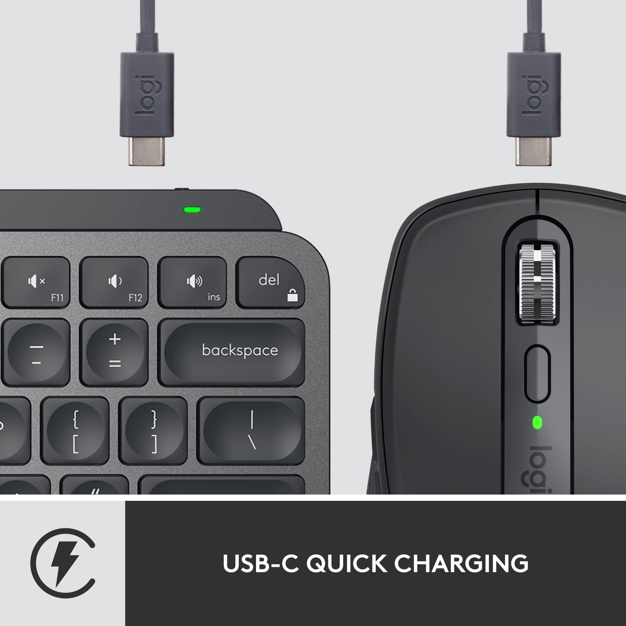 Logitech MX Keys Mini Combo for Business , Compact, Wireless Keyboard & Mouse, Logi Bolt Technology, Bluetooth, Certified Windows/Mac/Chrome/Linux - Graphite