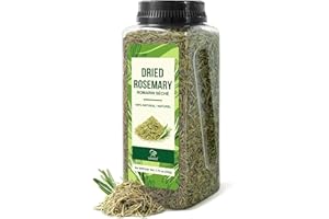 Soeos Dried Rosemary Leaves, 7 oz (200g), Whole Rosemary for Cooking, Seasoning, Baking, Roasting, Marinades and Tea, Premium