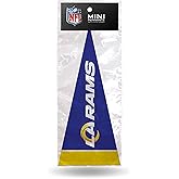 NFL Los Angeles Rams 8-Piece 4-Inch by 9-Inch Classic Mini Pennant Décor Set